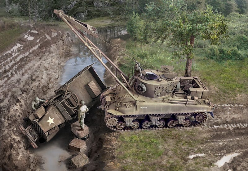 700 - Italeri - 6547 - M32B1 ARV - painted model