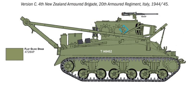 302 - Italeri - 6547 - M32B1 ARV - paint schemes