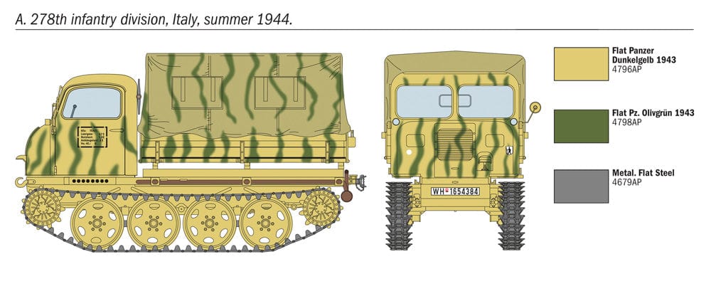 300 - Italeri - 6549 - Steyr RSO/01 with German Infantry - paint schemes