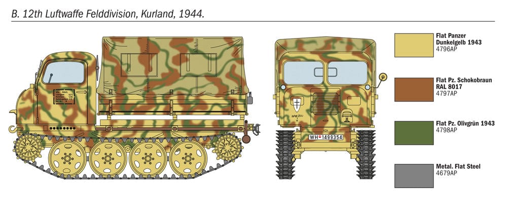 301 - Italeri - 6549 - Steyr RSO/01 with German Infantry - paint schemes