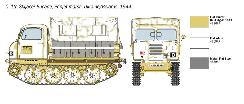 302 - Italeri - 6549 - Steyr RSO/01 with German Infantry - paint schemes
