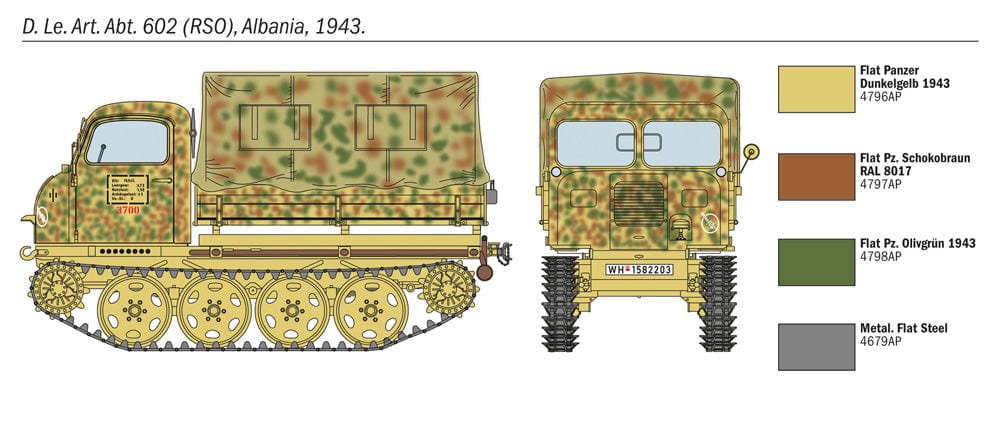 303 - Italeri - 6549 - Steyr RSO/01 with German Infantry - paint schemes