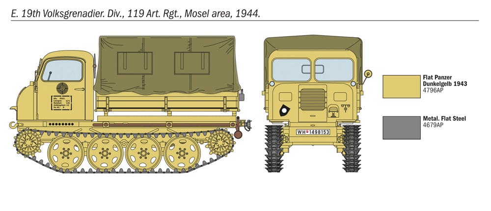 Italeri - 6549 - Steyr RSO/01 with German Infantry - paint schemes