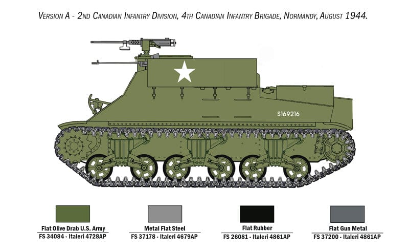 300 - Italeri - 6551 - M7 Priest Kangaroo - paint schemes