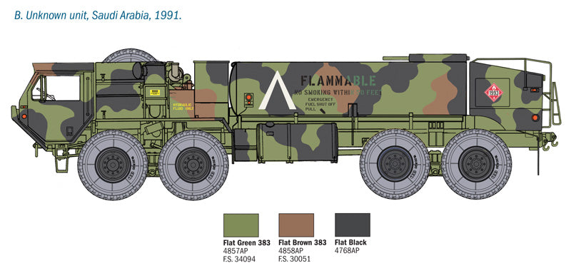 301 - Italeri - 6554 - M978 HEMTT - paint schemes
