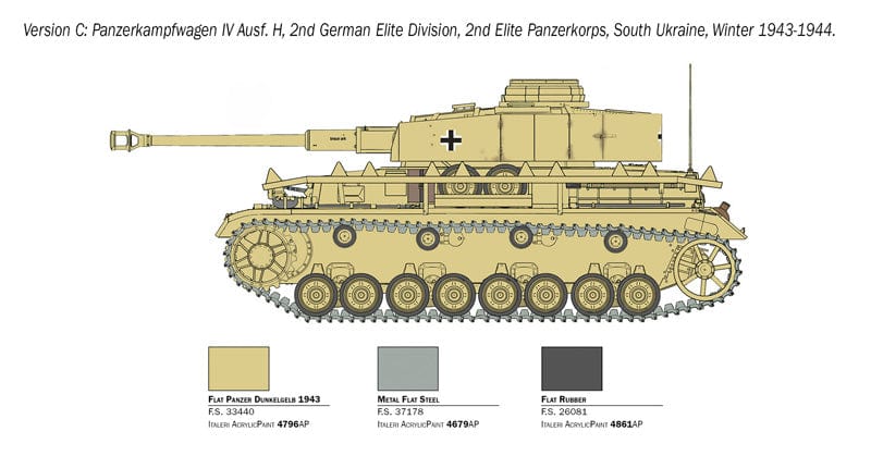 302 - Italeri - 6578 - Pz.Kpfw. IV Ausf. H - paint schemes