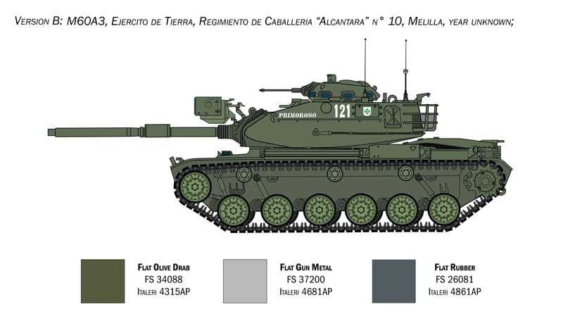 301 - Italeri - 6582 - M60A3 - paint schemes