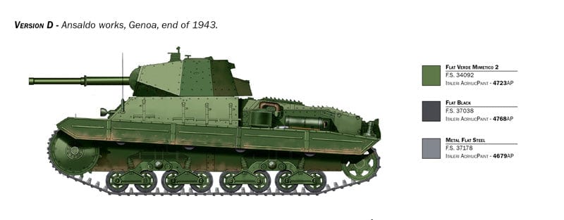 303 - Italeri - 6599 - Carro Armato P40 - paint schemes
