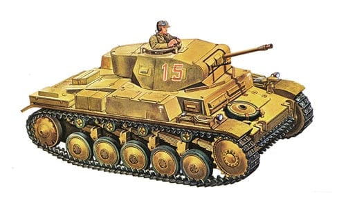 Italeri - 7059 - Pz.Kpfw. II Ausf. F - box art