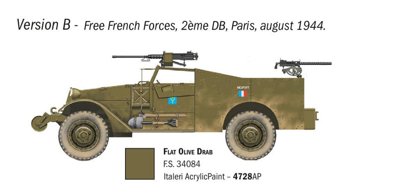 301 - Italeri - 7063 - M3A1 - paint schemes