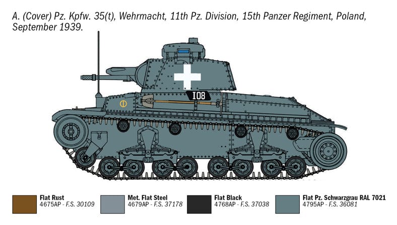 300 - Italeri - 7084 - Pz.Kpfw. 35(t) - paint schemes
