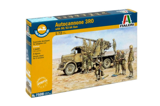 010 - Italeri - 7508 - 305 Autocannone 3RO with Cannone da 90/53 [Fast Assembly] - primary image