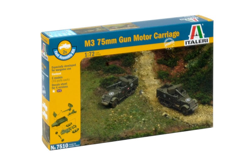 010 - Italeri - 7510 - 75mm GMC M3 [Fast Assembly] - primary image