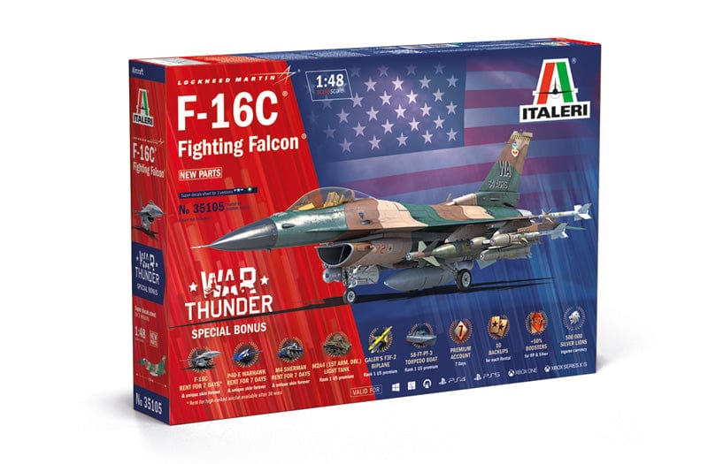 010 - Italeri - W35105 - Lockheed Martin F-16C Fighting Falcon [War Thunder] - primary image
