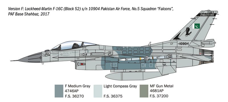 302 - Italeri - W35105 - Lockheed Martin F-16C Fighting Falcon [War Thunder] - paint schemes