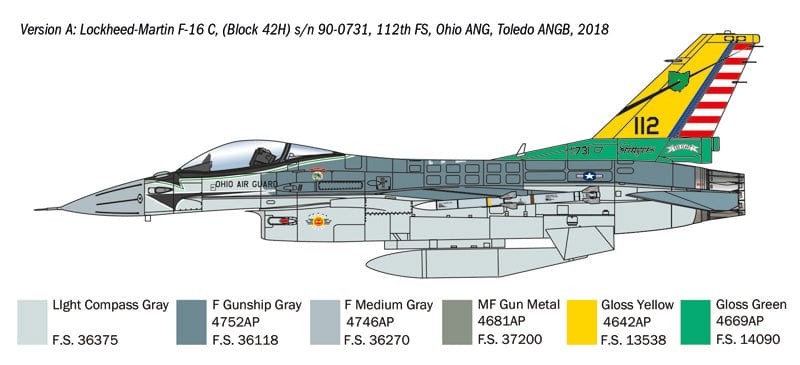 300 - Italeri - W35105 - Lockheed Martin F-16C Fighting Falcon [War Thunder] - paint schemes
