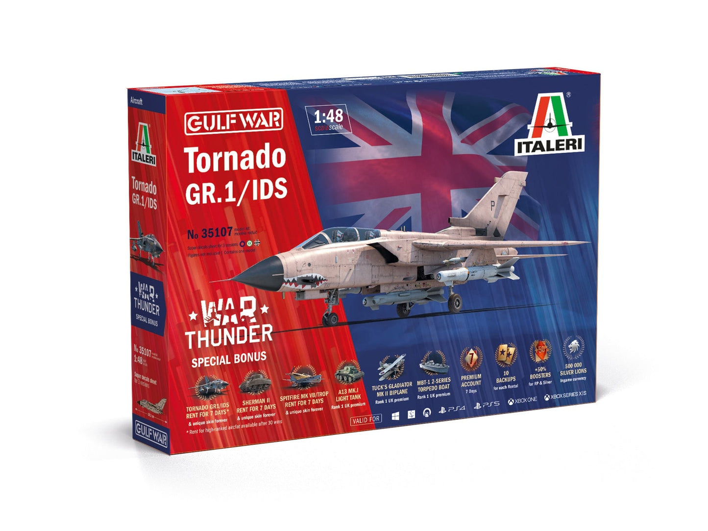 010 - Italeri - W35107 - Panavia Tornado GR1 / IDS [War Thunder] - primary image