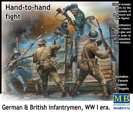 010 - British and German Infantry ‘Hand to Hand Fight’ - primary image