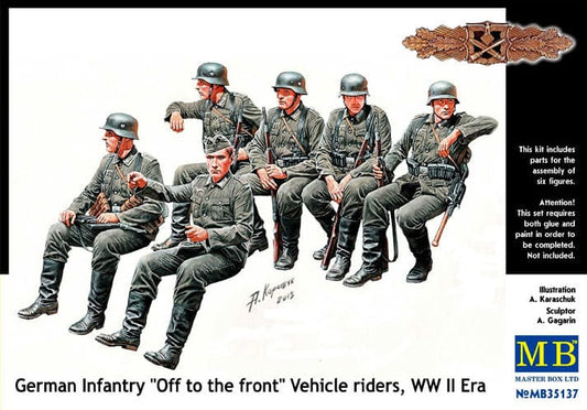 010 - German Infantry Vehicle Riders ‘Off to the Front’ - primary image