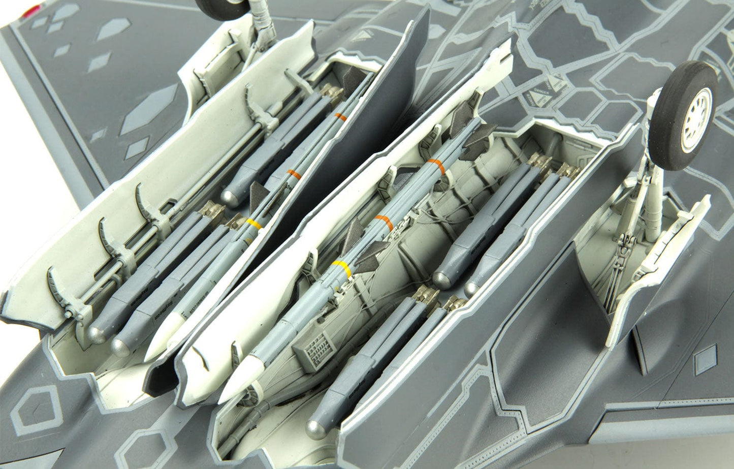 709 - painted model - The weapons bays can be built open. All the stores are the latest U.S. airborne munitions.