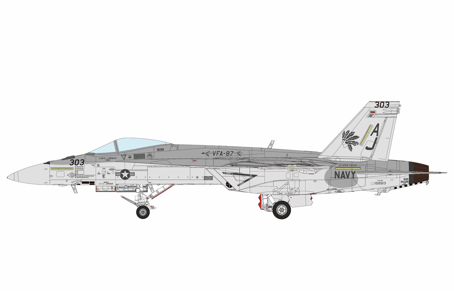 302 - Meng Model - LS-012 - Boeing F/A-18E Super Hornet - paint schemes