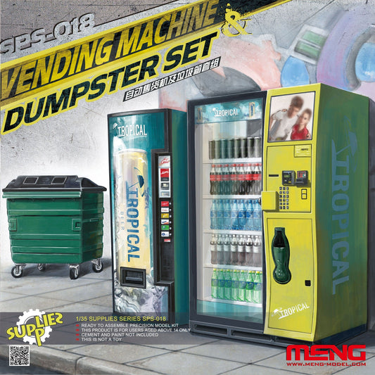 010 - Meng Model - SPS-018 - Vending Machine and Dumpster Set - primary image