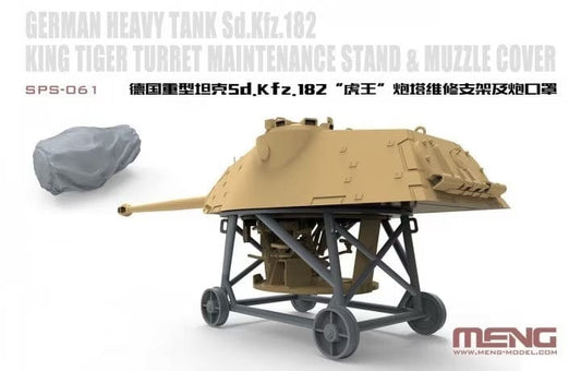 010 - Meng Model - SPS-061 - Pz.Kpfw. VI Tiger II Königstiger Maintenance Stand and Muzzle Cover - primary image