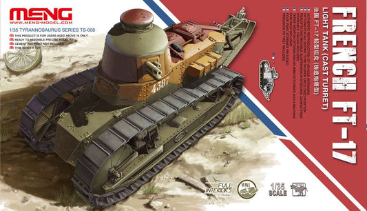 010 - Meng Model - TS-008 - Renault FT-17 with Cast Turret - primary image