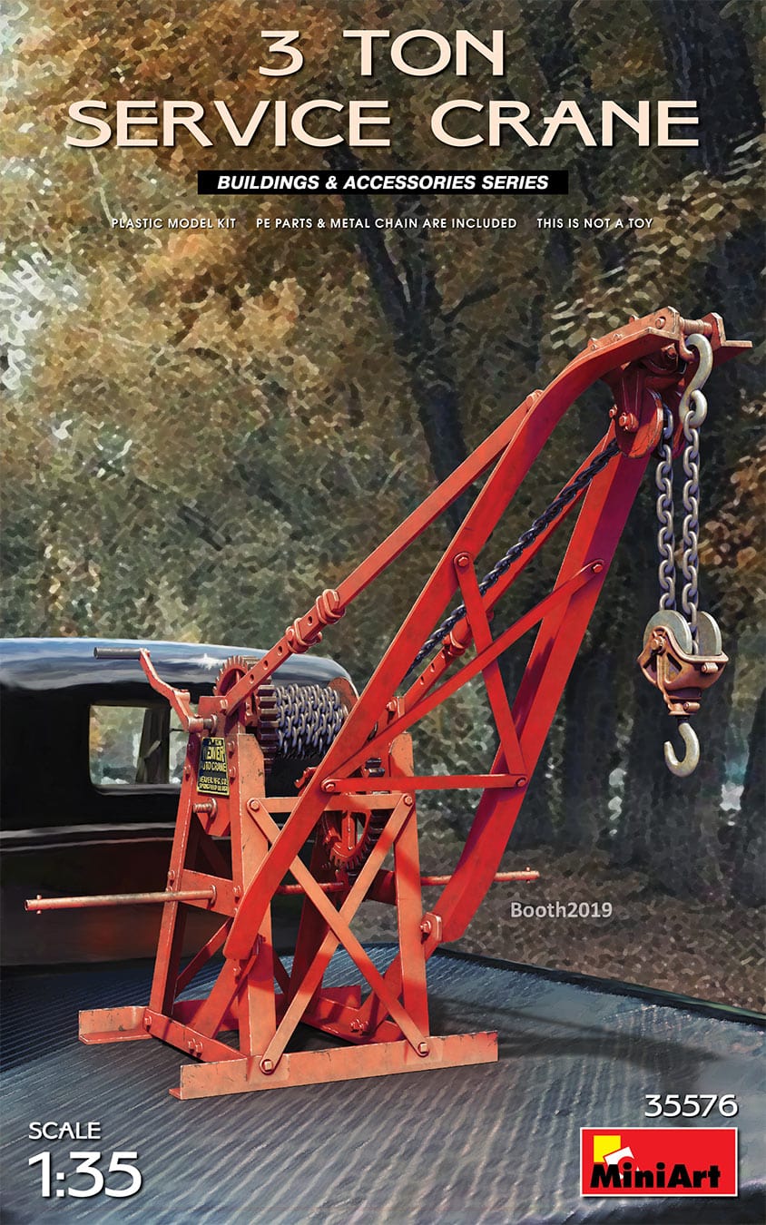 010 - Miniart - 35576 - 3 Ton Service Crane - primary image