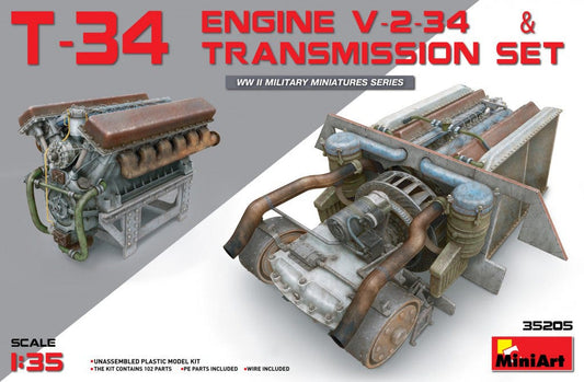 010 - T-34 Engine V-2-34 and Transmission Set - primary image