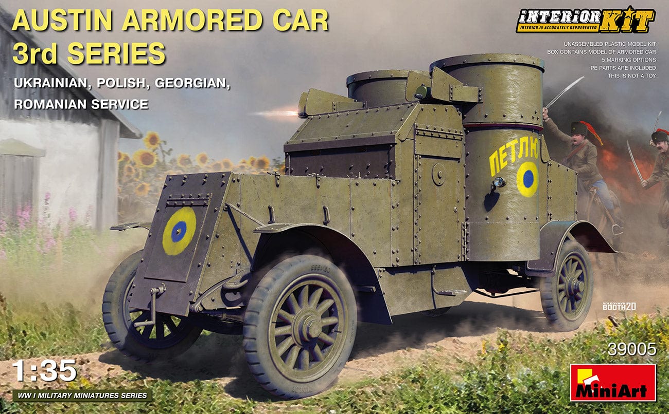 010 - Miniart - 39005 - Austin 3rd Series Armoured Car with Interior - primary image