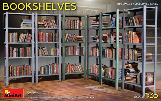 010 - Miniart - 35654 - Bookshelves  - primary image