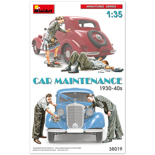 010 - Miniart - 38019 - Car Maintenance (1930s-40s) - primary image