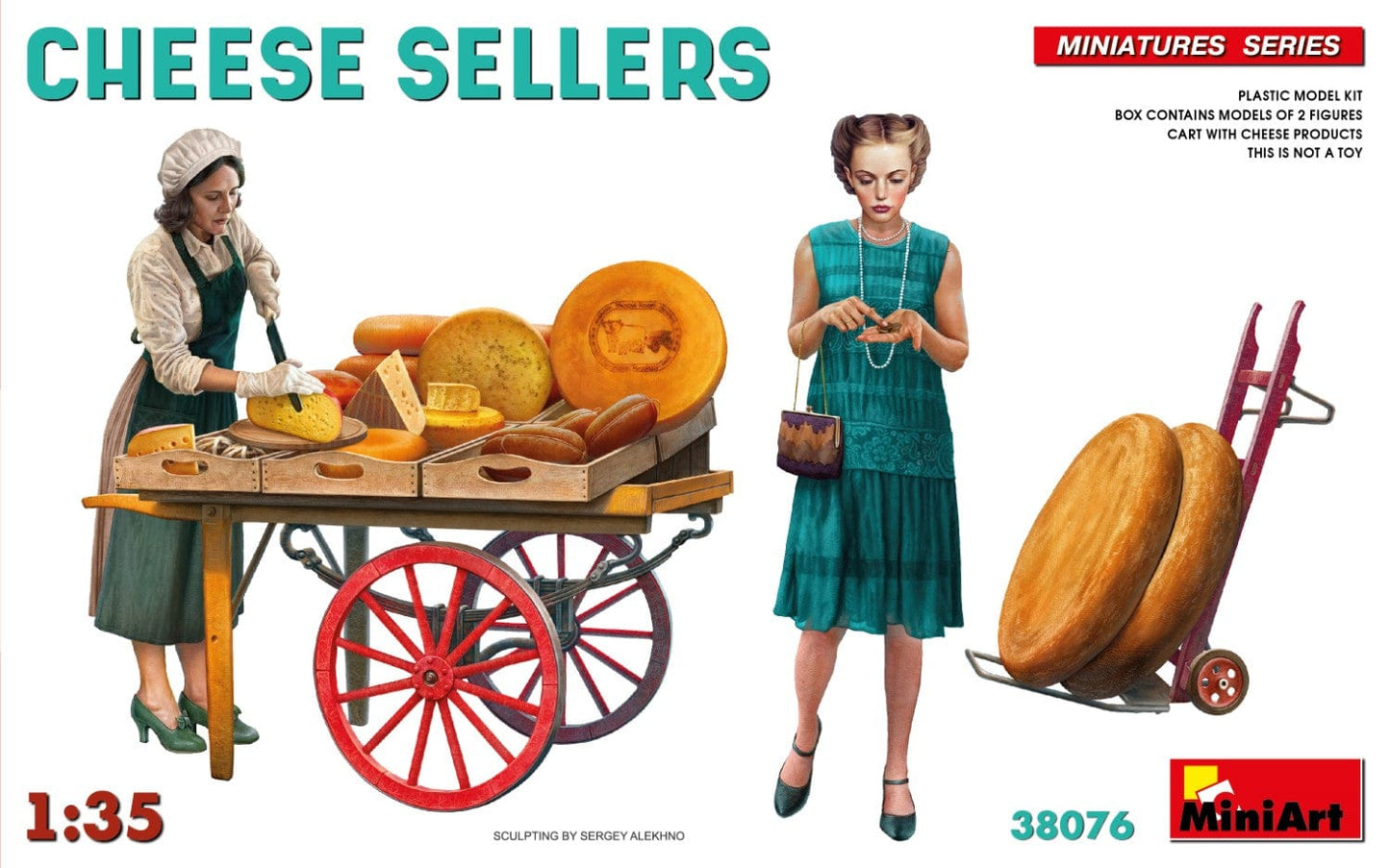 010 - Miniart - 38076 - Cheese Sellers - primary image