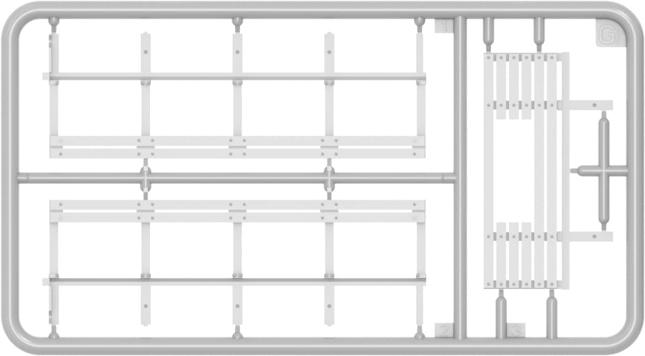 210 - Miniart - 35490 - Chevrolet G7117 1½-ton 4x4 Wrecker - sprue