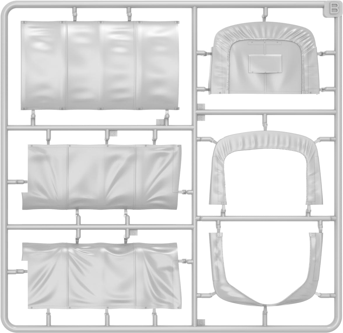 200 - Miniart - 35490 - Chevrolet G7117 1½-ton 4x4 Wrecker - sprue