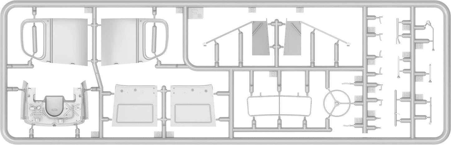 220 - Miniart - 35490 - Chevrolet G7117 1½-ton 4x4 Wrecker - sprue