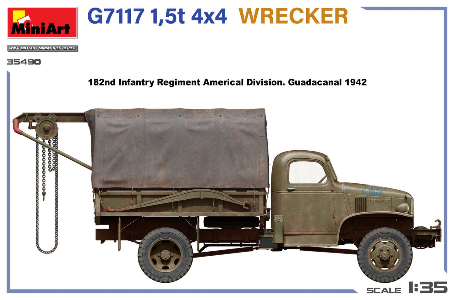 300 - Miniart - 35490 - Chevrolet G7117 1½-ton 4x4 Wrecker - paint schemes