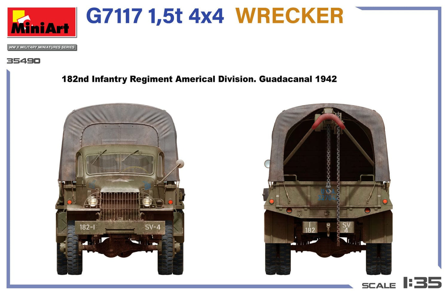 301 - Miniart - 35490 - Chevrolet G7117 1½-ton 4x4 Wrecker - paint schemes