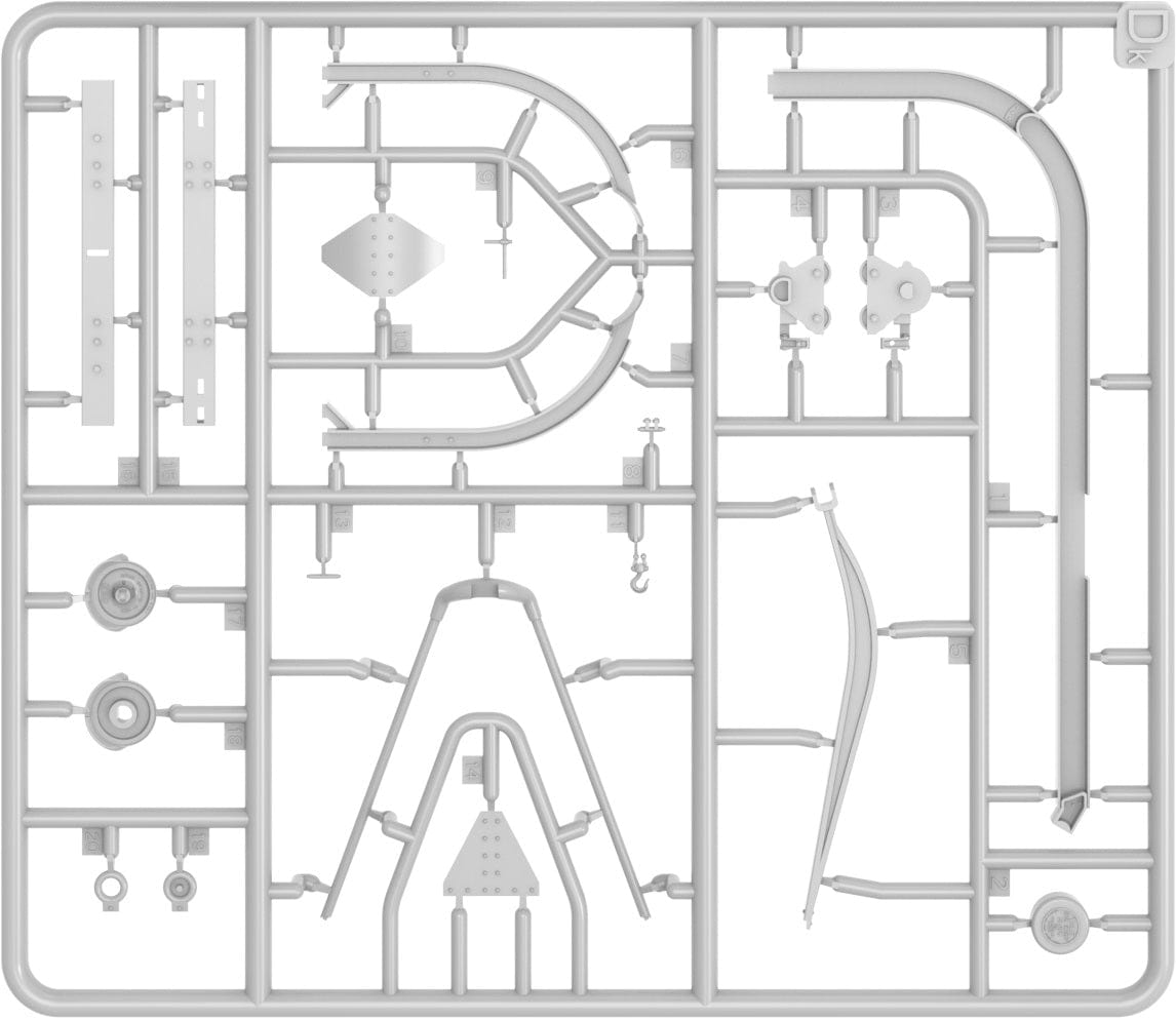201 - Miniart - 35490 - Chevrolet G7117 1½-ton 4x4 Wrecker - sprue