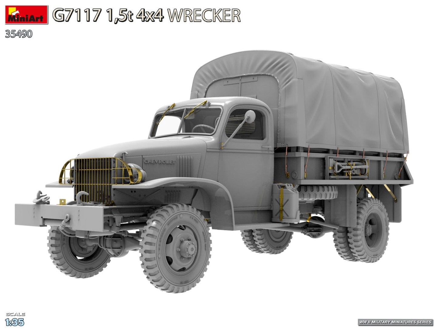 502 - Miniart - 35490 - Chevrolet G7117 1½-ton 4x4 Wrecker - digital model