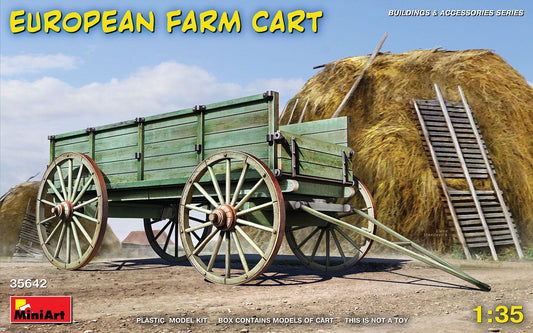 010 - Miniart - 35642 - European Farm Cart - primary image