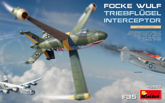 MiniArt 40002 1:35 Focke-Wulf Triebflügel Interceptor – Maquette Plastique à Monter Et Peindre, Kit Détail Pour Modélisme Adulte (14+)