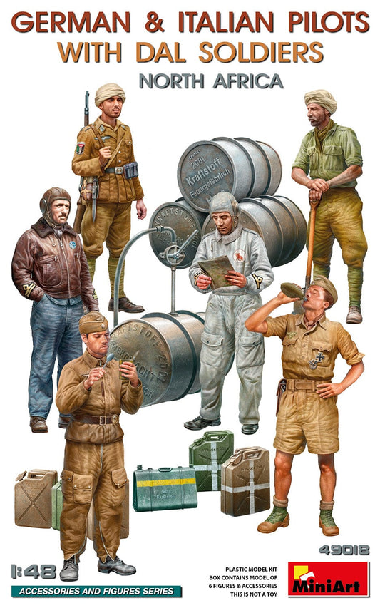 010 - Miniart - 49018 - German and Italian Pilots and DAL Soldiers - primary image
