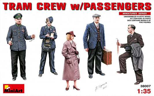010 - Miniart - 38007 - German Tram Crew and Passengers - primary image