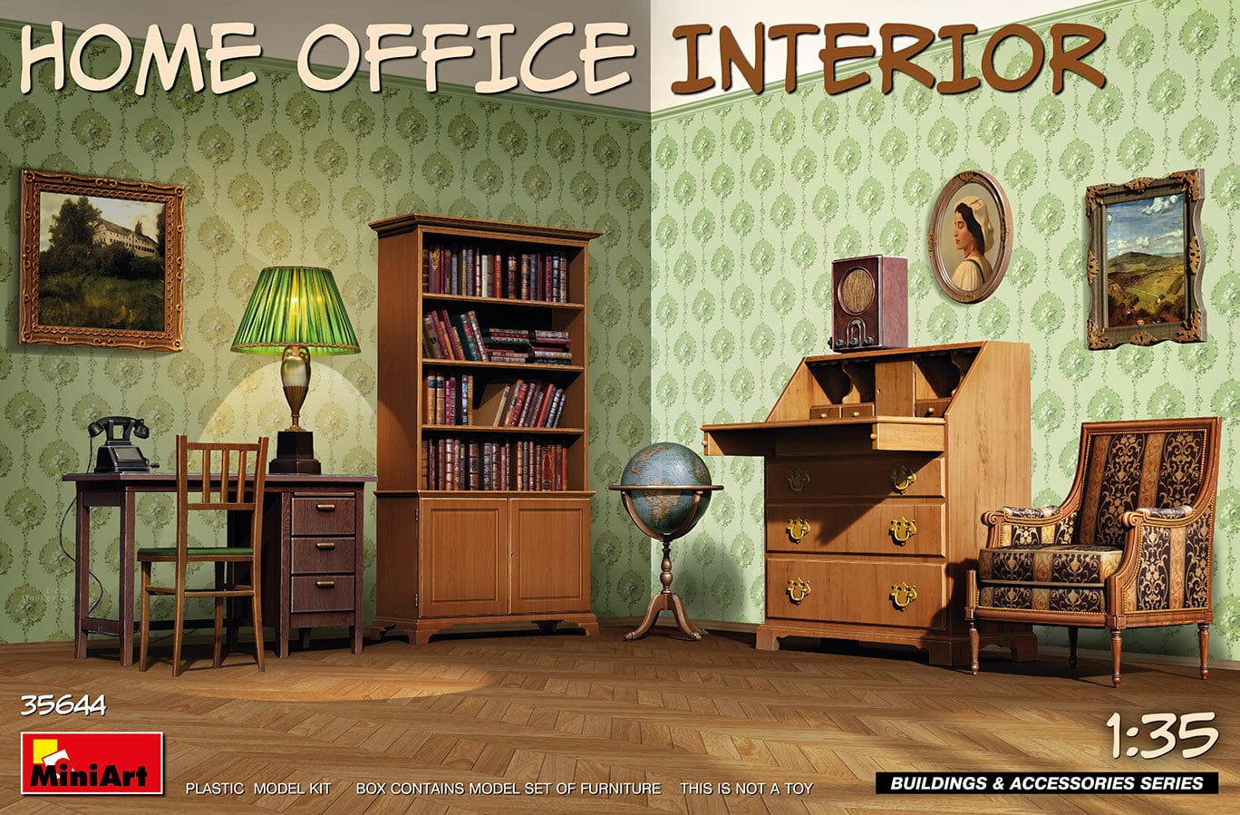 010 - Miniart - 35644 - Home Office Interior - primary image