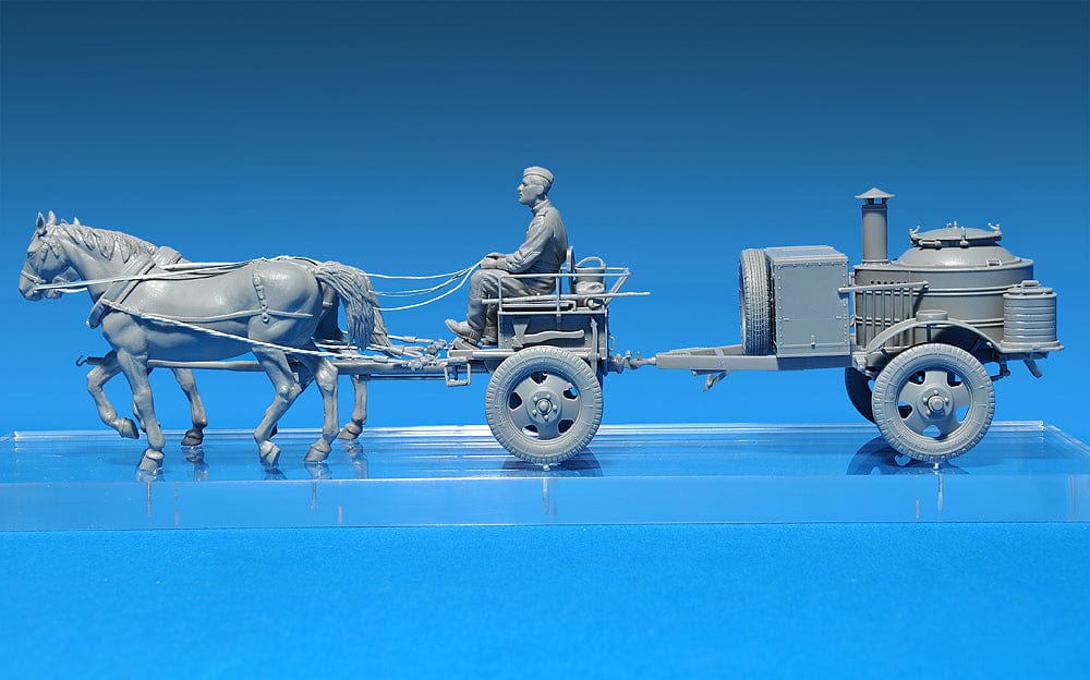 604 - Miniart - 35057 - Horse-Drawn Field Kitchen KP-42 - unpainted model