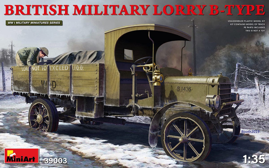 Miniart 1/35 scale LGOC B-Type Lorry cargo truck plastic model kit ...