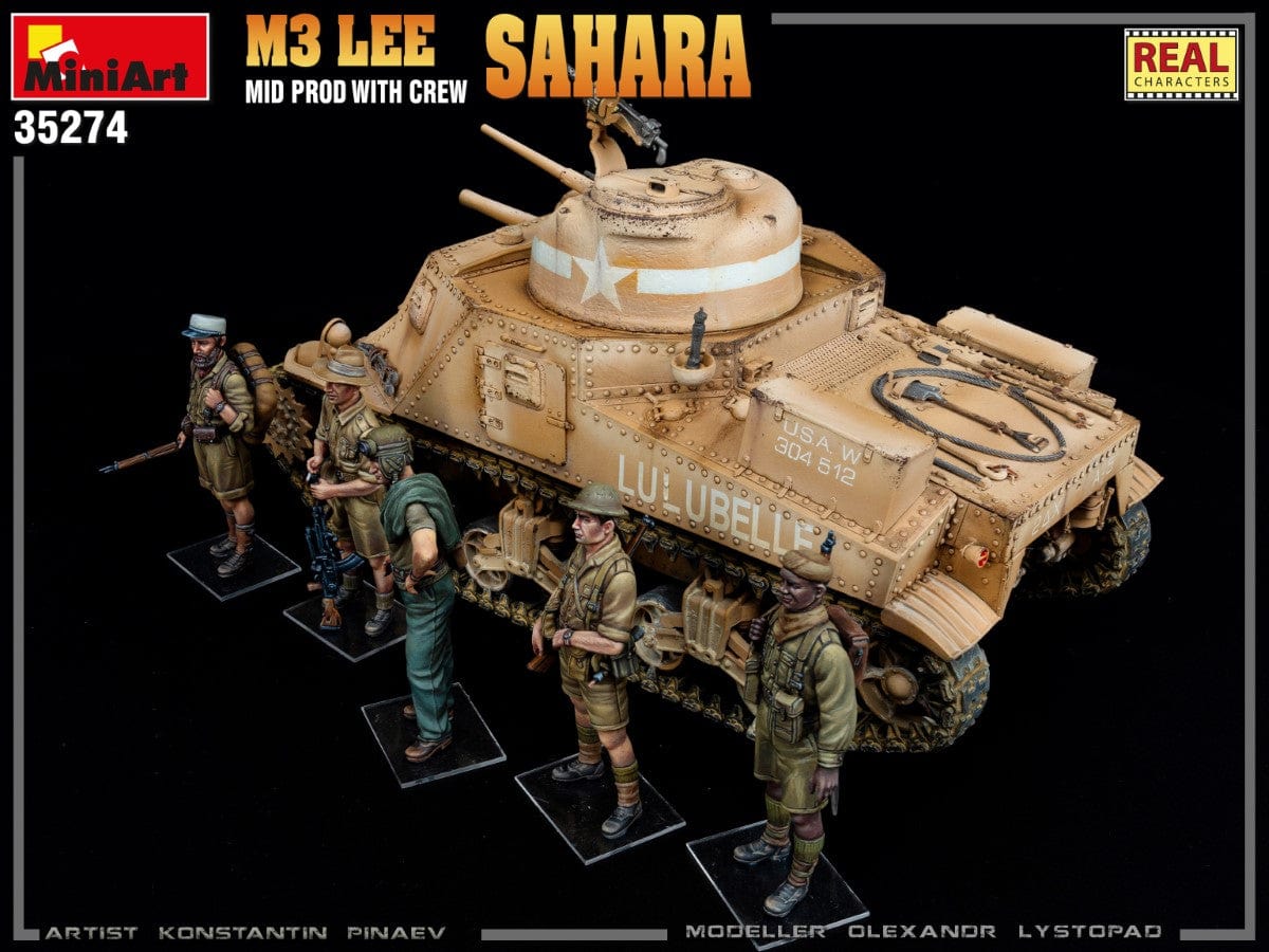 708 - Miniart - 35274 - M3 Lee ‘Sahara’ (mid) - painted model