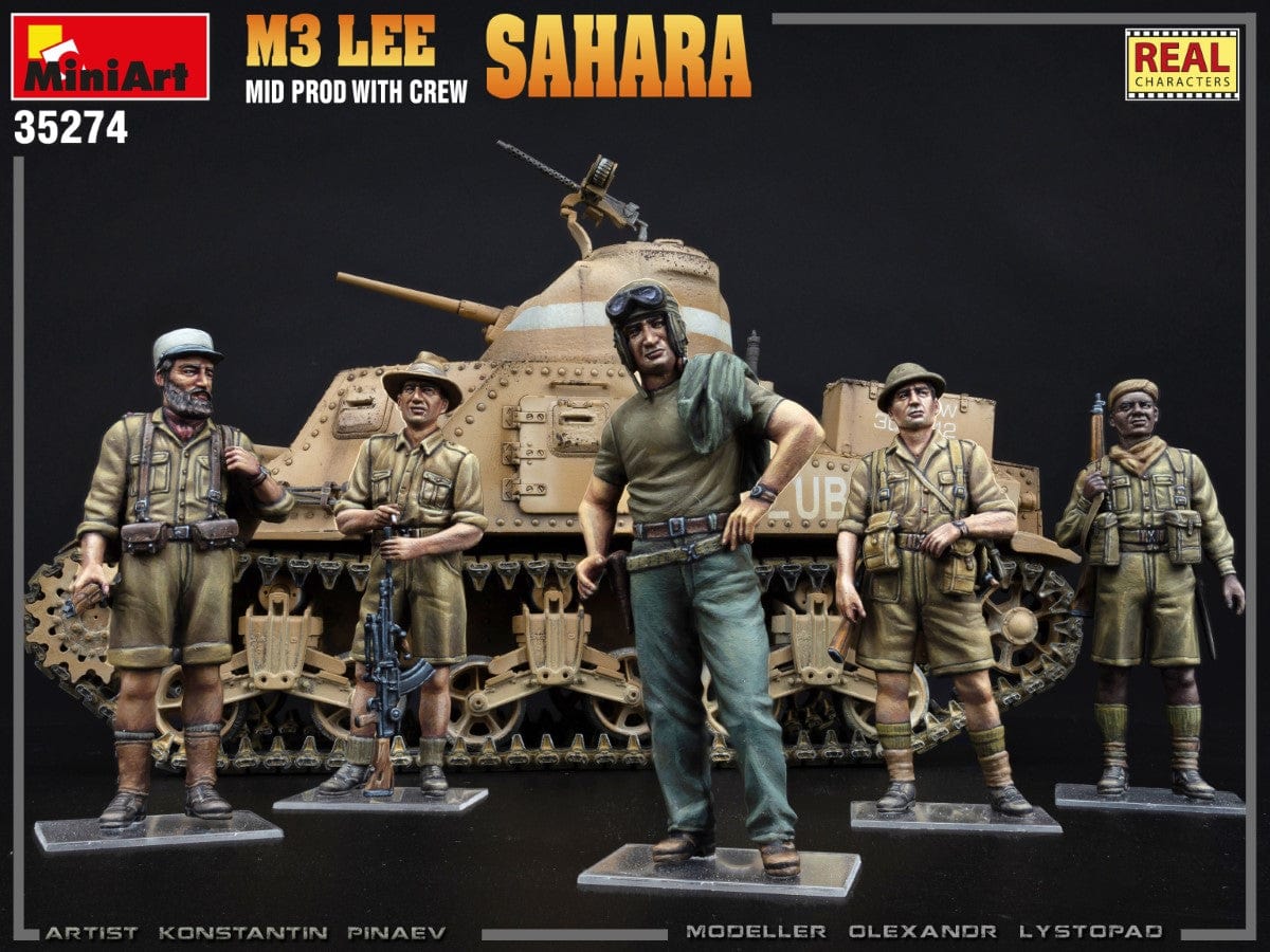 705 - Miniart - 35274 - M3 Lee ‘Sahara’ (mid) - painted model